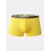 Mens Modal Cozy Solid Color Letter Waistband U Pouch Soft Boxers