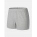 Mens Cotton Solid Color Thin Breathable Loose Comfy Home Shorts Boxers