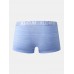 Mens Cotton Breathable Antibacterial Underwear Logo Waistband Boxers With Pouch