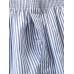 Mens 100  Cotton Striped Thin Loose Breathable Button Fly Home Boxers Shorts